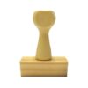 Carimbo manual base de madeira com cabo 10x40mm