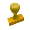 Carimbo manual base de madeira com cabo 20x50mm
