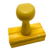 Carimbo manual base de madeira com cabo 25x50mm