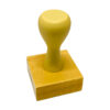 Carimbo manual base de madeira com cabo 40x40mm
