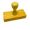 Carimbo manual base de madeira com cabo 40x90mm