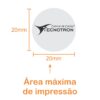 Carimbo manual base de madeira com cabo 20mm - Imagem 3