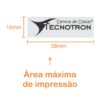 Carimbo Automático Trodat Pocket 9511 cinza 38x14mm - Image 3