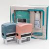 Kit Nykon 302 para marcação em tecido azul pastel 14x38mm