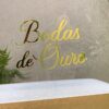 Topo de bolo bodas de ouro