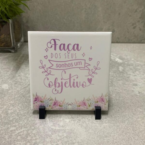 Azulejo de cerâmica "FAÇA"