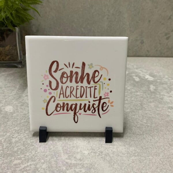 Azulejo de cerâmica "SONHE"