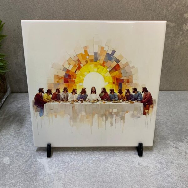 Azulejo de cerâmica "Santa Ceia"