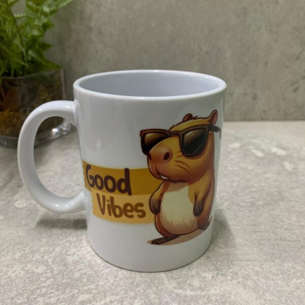 Caneca em cerâmica "Good vibes"